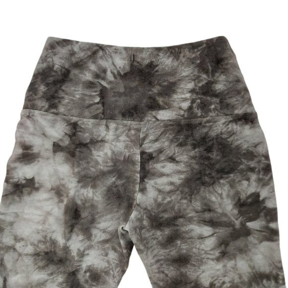 Rachel Zoe Athletic Leggings Size Small Mid Rise Tie-Dye Lightweight Gray - Picture 4 of 6